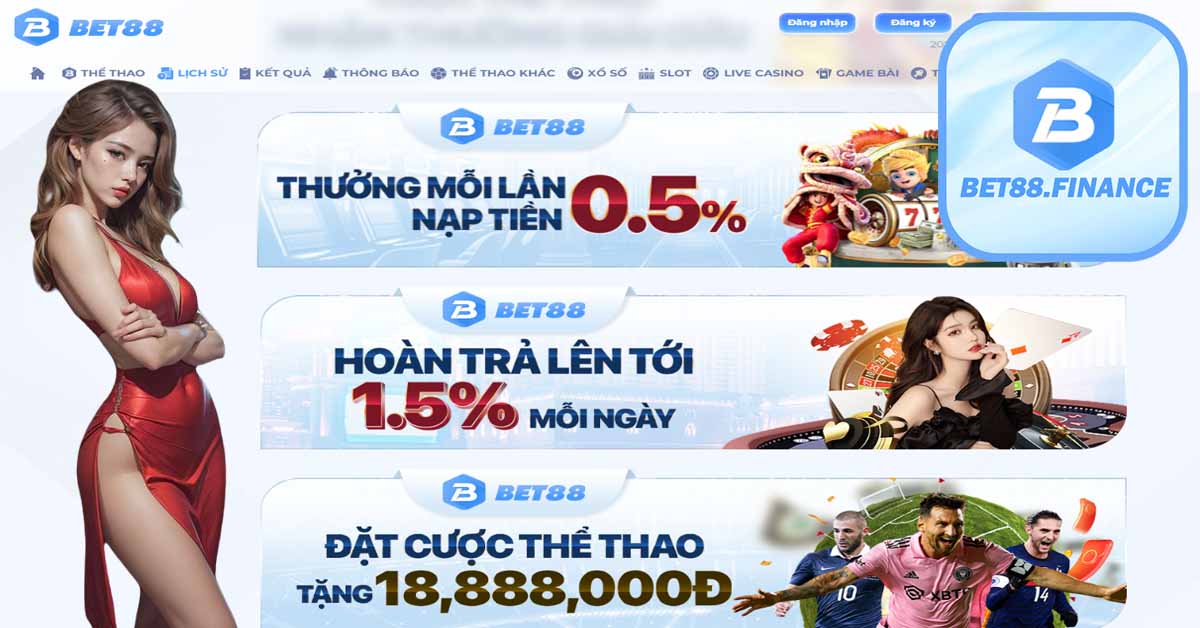 Tặng thưởng 8.888.000đ cho lần nạp tiền Bet88 đầu tiên