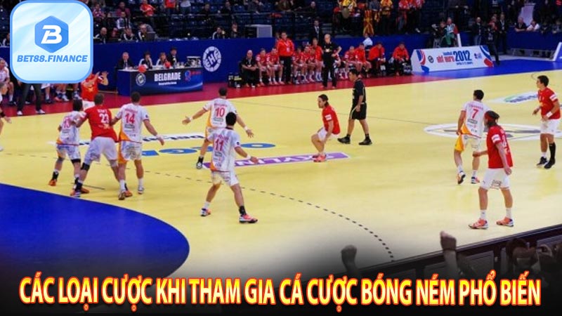 Các loại cược khi tham gia cá cược bóng ném phổ biến 